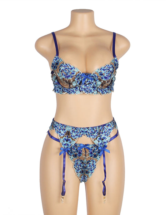 'Sapphire Blossom' 3 Piece Set
