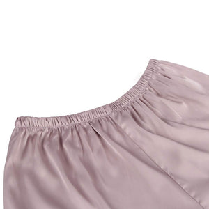 Blush satin pajama short