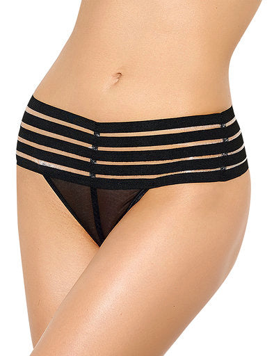 Black high waist sexy affordable panty